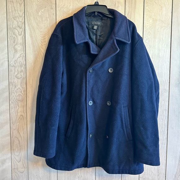 J. Crew Men’s Wool Peacoat - Picture 1 of 3